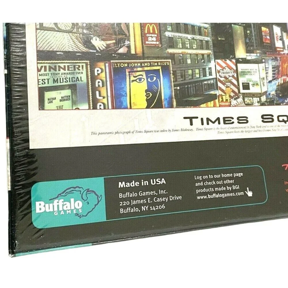 Buffalo Times Square New York Panoramic Puzzle 750‎ Pieces Big Apple Cityscape